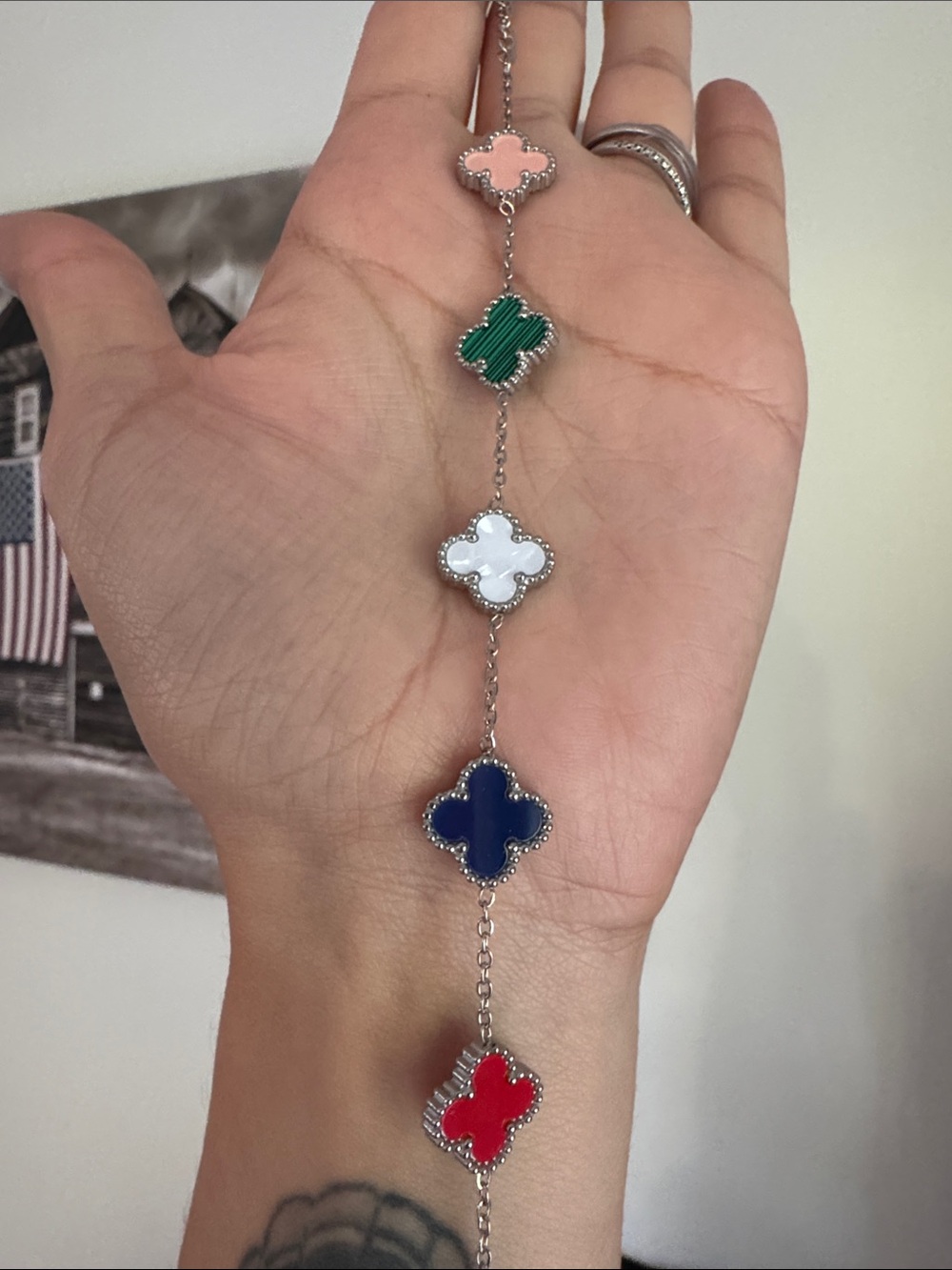 Price firm Clover Bracelet - 100% waterproof - multi color clovers